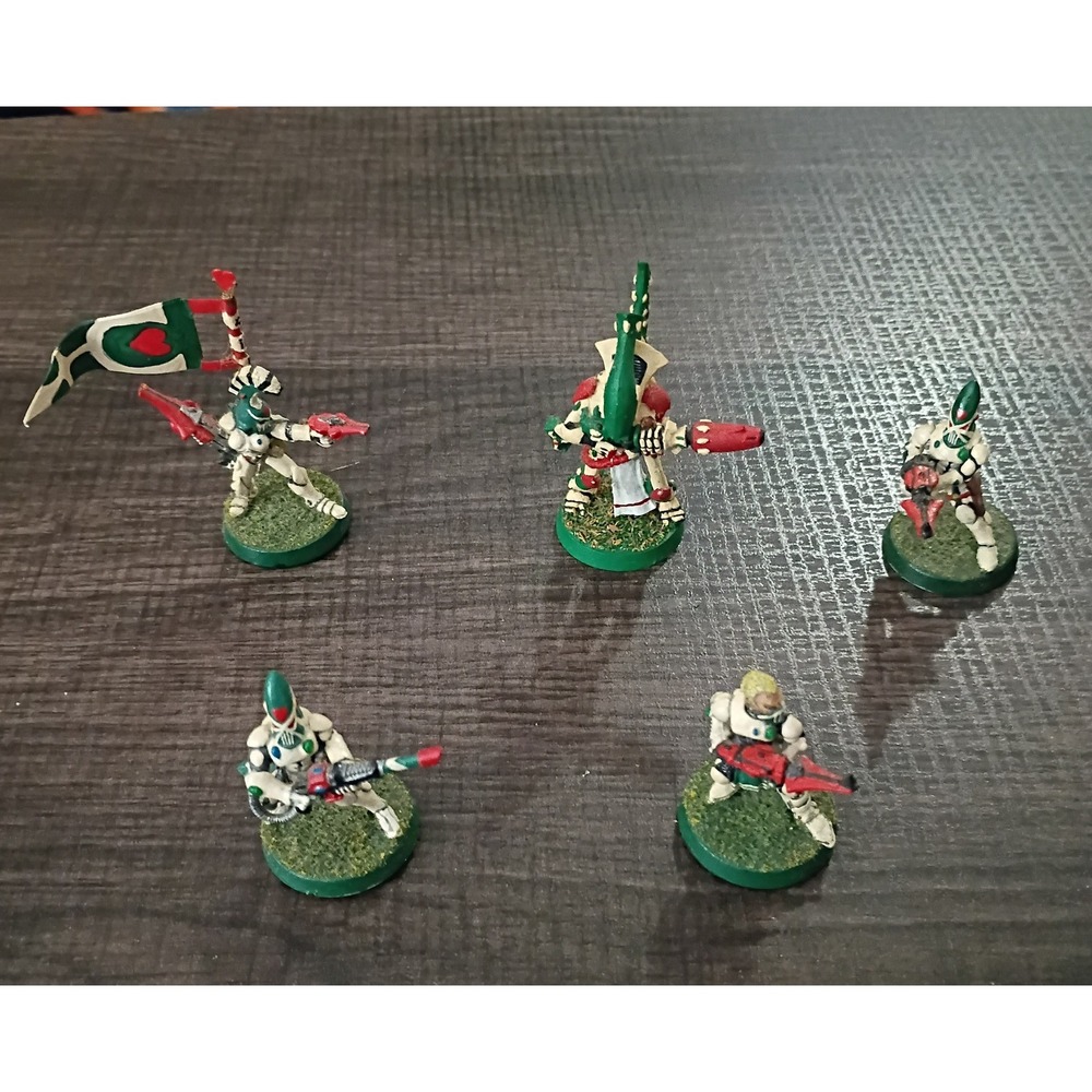 Warhammer 40k Eldar Aeldari Painted Miniatures Lot 2002 Wraithguard Dire Avenger